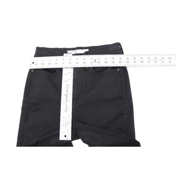 Ayr Jeans Womens 27 High Rise Skinny Jet Black Denim stretch pockets - Picture 6 of 12